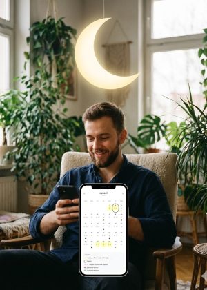 aplikacja z fazami księżyca